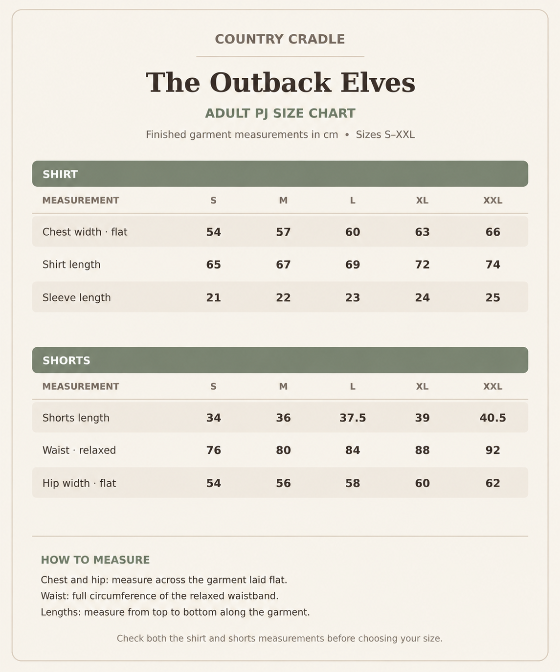 The Outback Elves Pjs (Adults) ✨pre-order✨